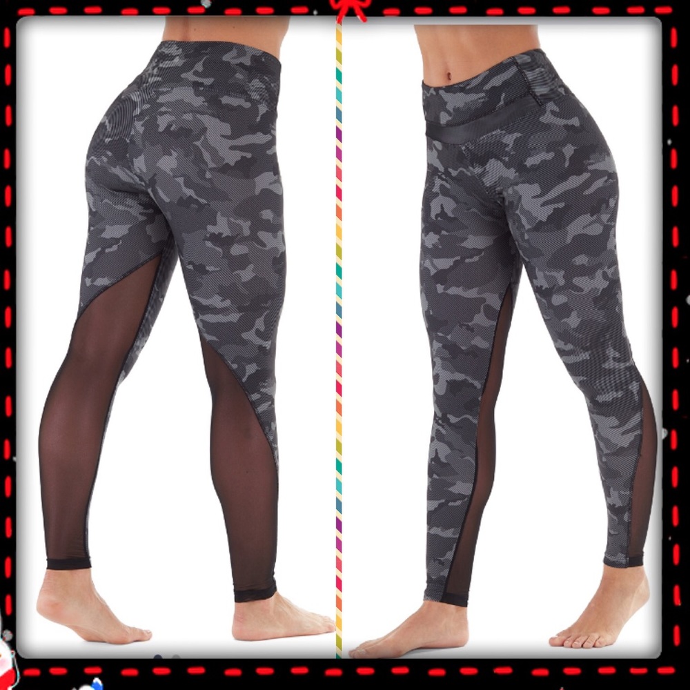Bally Fitness Black Camo Legging